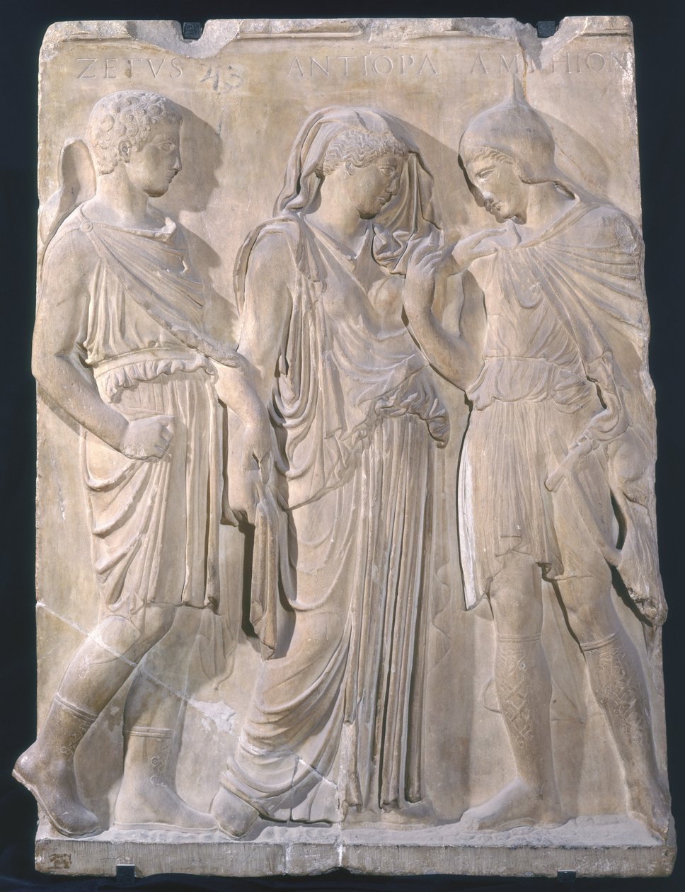 Orpheus, Eurydike ja Hermes (marmori) tekijältä Greek