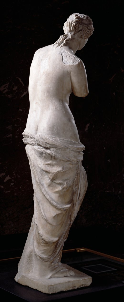 Aphroditen takanäkymä, "Venus de Milo", hellenistinen kausi, n. 130-100 eKr. (marmori). tekijältä Greek