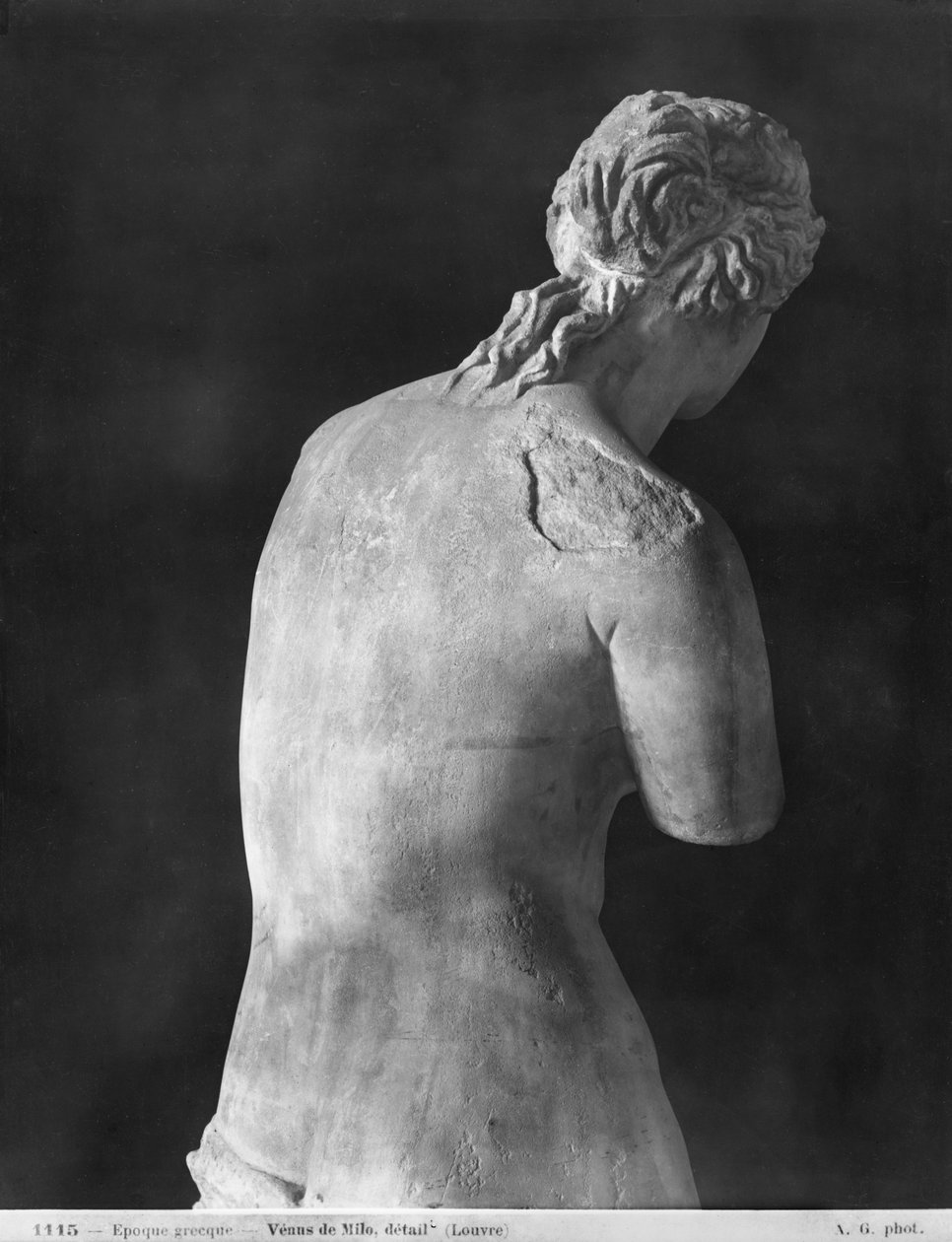 Venus de Milo, takakuva, hellenistinen aika, noin 130-100 eKr. (marmori) (katso myös 14152, 156166) tekijältä Greek