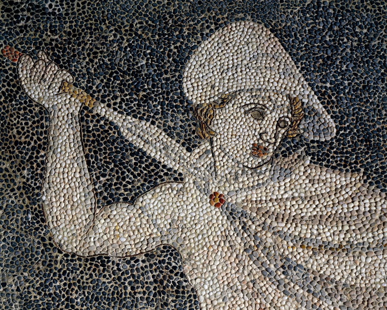 Aleksanteri Suuri ja Hephaestion leijonanmetsästyksen aikana, yksityiskohta, noin 320 eaa tekijältä Greek School