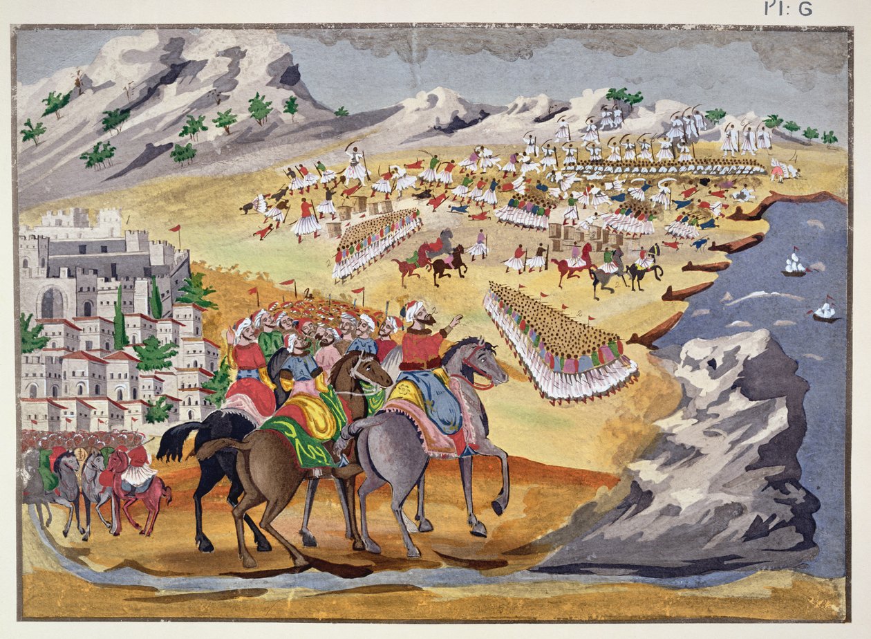 Langadan ja Compotin taistelu vuonna 1821, Kreikan vapaussodan kuvahistoriasta tekijältä Greek School