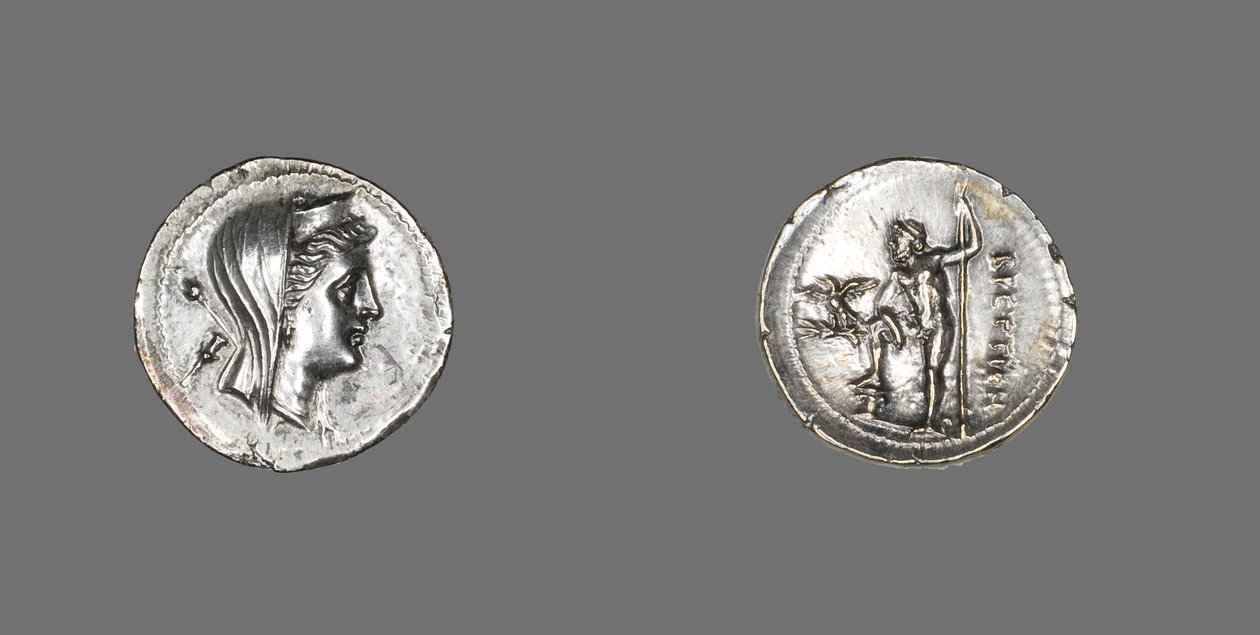Drachm, joka kuvaa nymfiä amfitriittia, 216-203 eKr tekijältä Greek School
