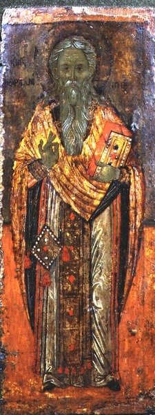 St. Charalambos, ikoni, Kastoria (tempera paneelissa) tekijältä Greek School