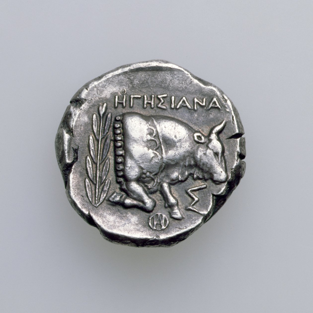 Tetradrakm Samoksen Ioniasta, härkä, n. 390 eKr. (kääntöpuoli) (hopea) (kuosi 168076) tekijältä Greek School