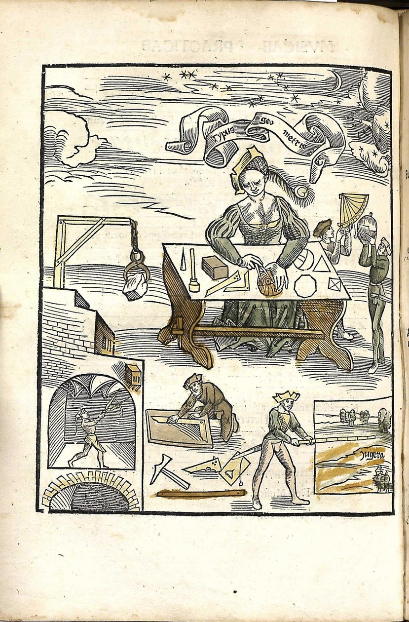 Filosofinen Margarita Geometria, 1504 tekijältä Gregor Reisch