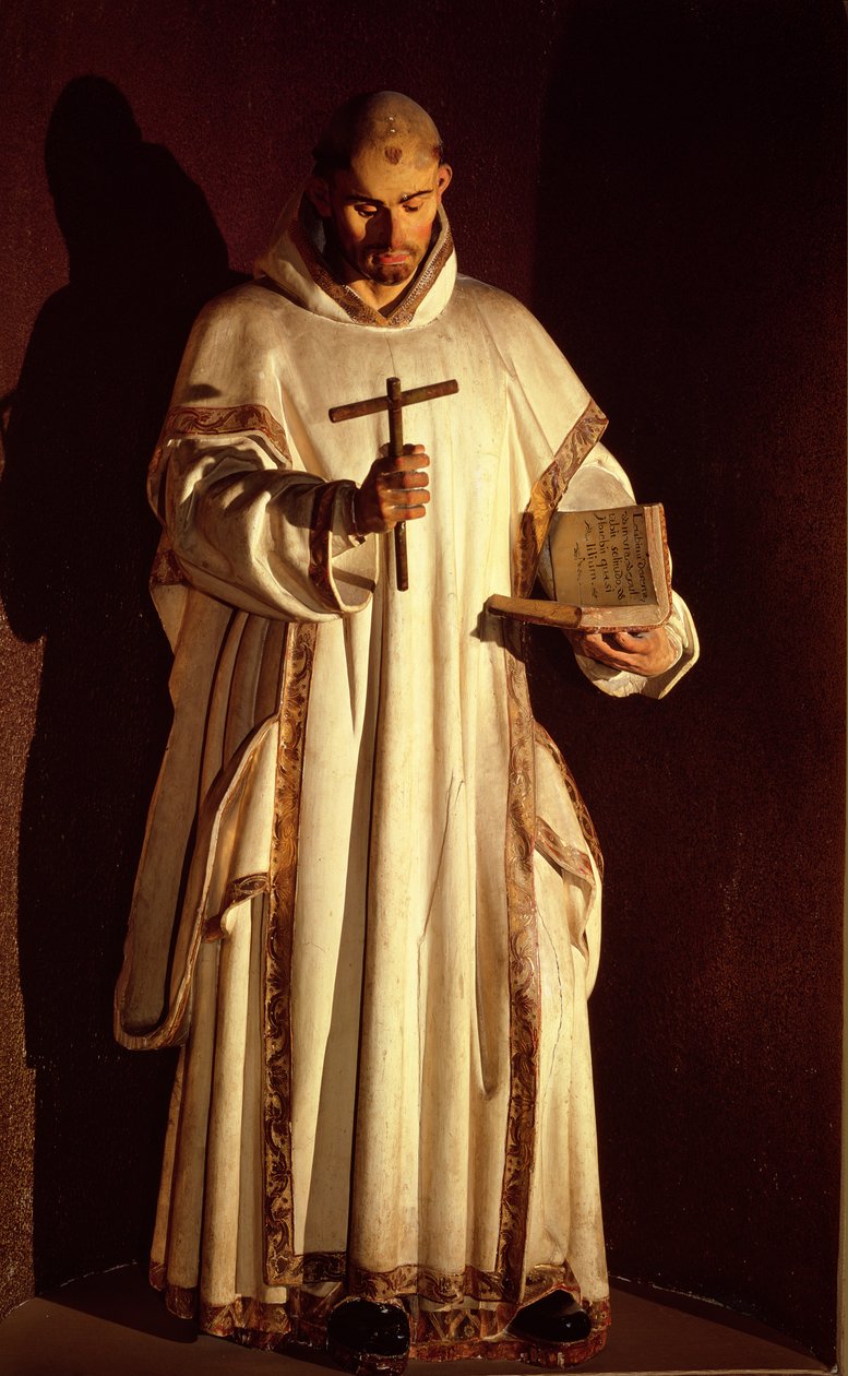 San Bruno (monivärinen puu) tekijältä Gregorio Fernandez