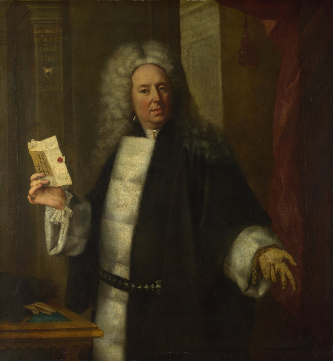Antonio Correrin muotokuva, 1685 tekijältä Gregorio Lazzarini