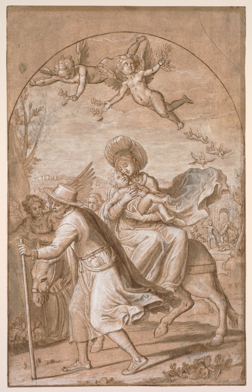 Lento Egyptiin, n. 1590. tekijältä Gregorio Pagani