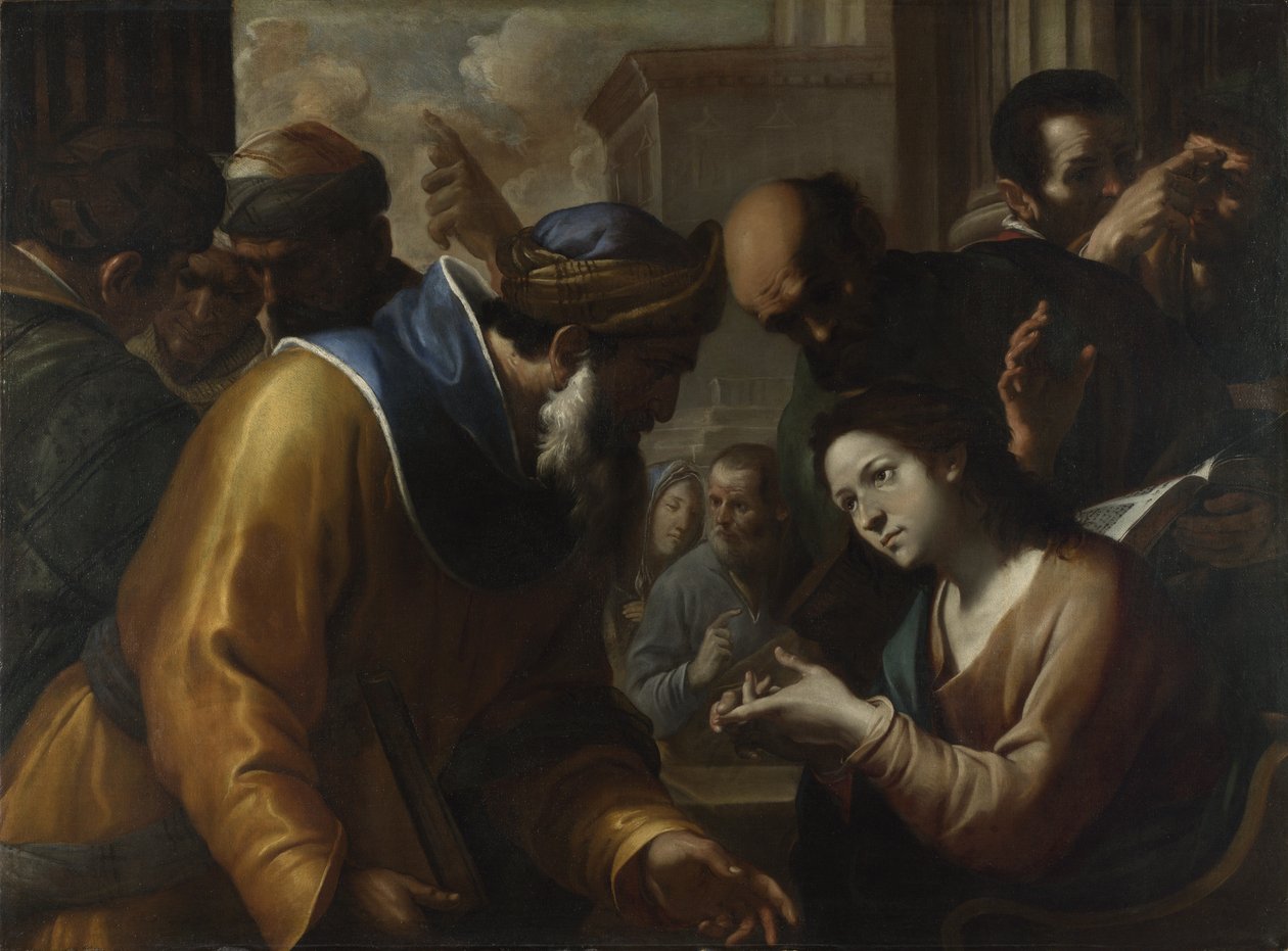 Kristus kiistelee lääkäreiden kanssa, 1660-luku tekijältä Gregorio Preti