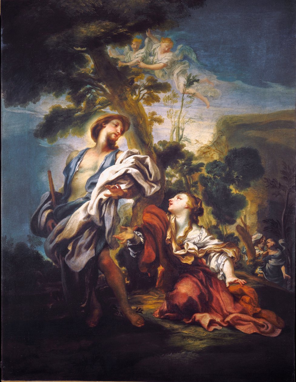 Gregorio De Ferrarin (1647-1726) Noli Me Tangeren maalaus, Genes, Strada Nuova Museums tekijältä Gregorio De Ferrari
