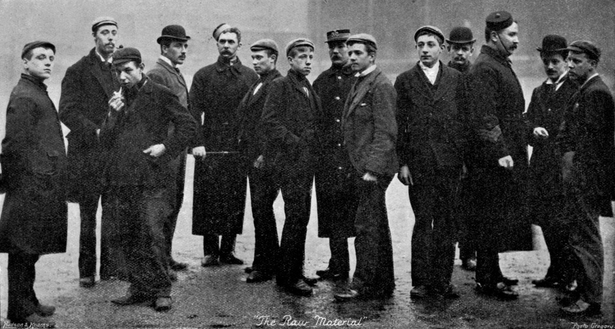 Armeijan raakoja värvättyjä, 1895 tekijältä Gregory and Co