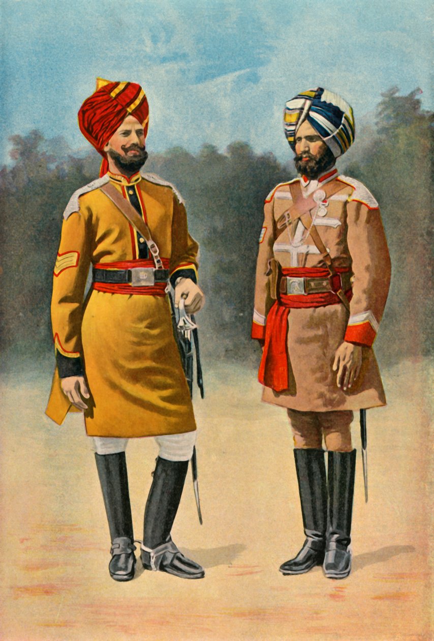 Ensimmäinen Bengalin ratsuväki ja opasratsuväki, 1901. tekijältä Gregory and Co