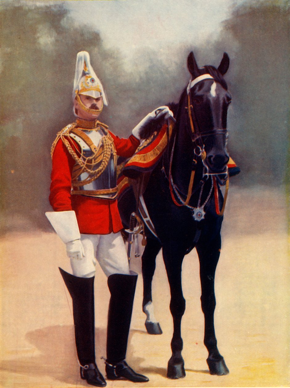 "Kotitalouden ratsuväen kapteeni, 2. henkivartijat", 1900. tekijältä Gregory and Co