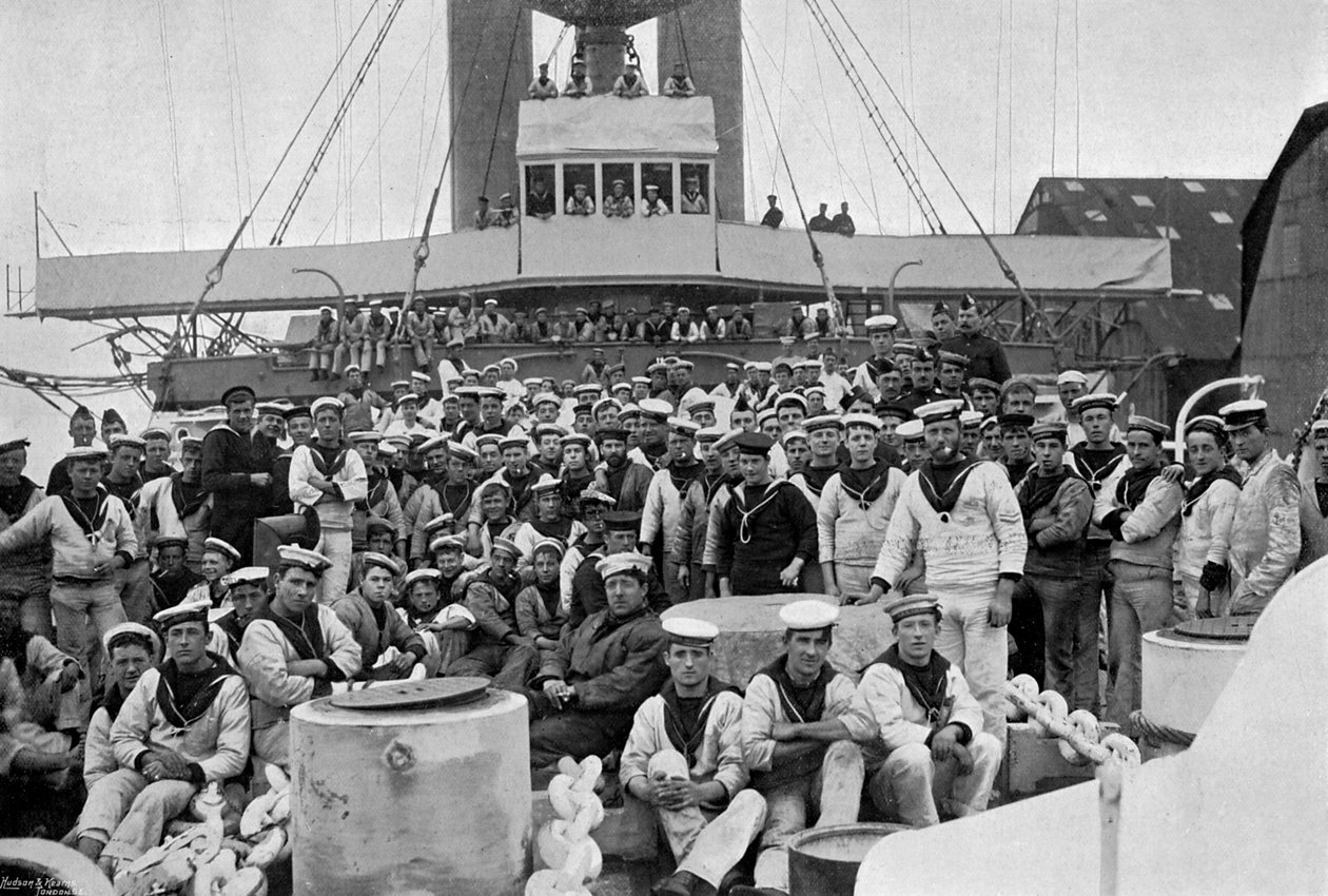 HMS Royal Sovereignin etutornissa, 1895 tekijältä Gregory and Co