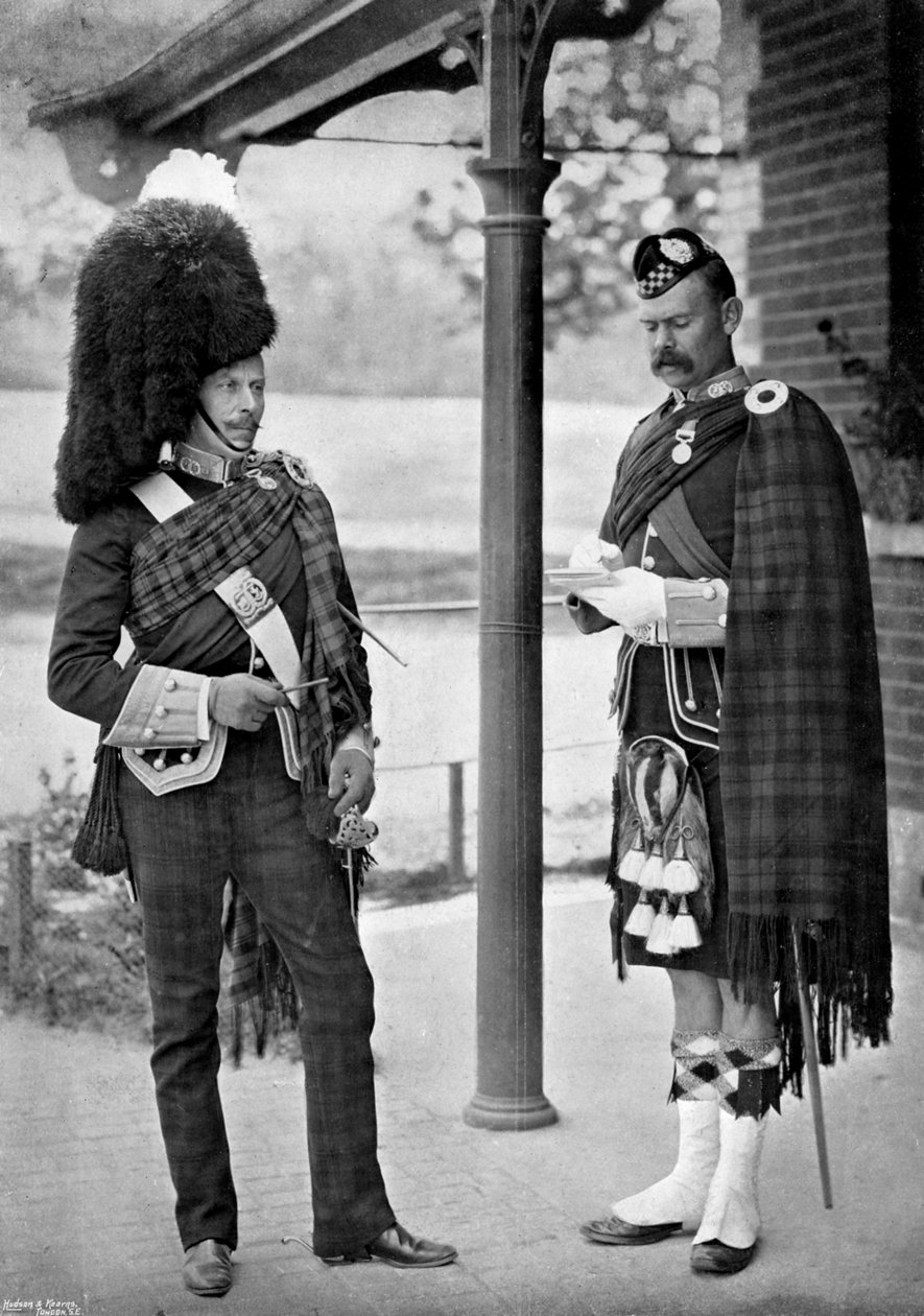 1. pataljoonan eversti Argyll ja Sutherland Highlanders, 1896 tekijältä Gregory and Co