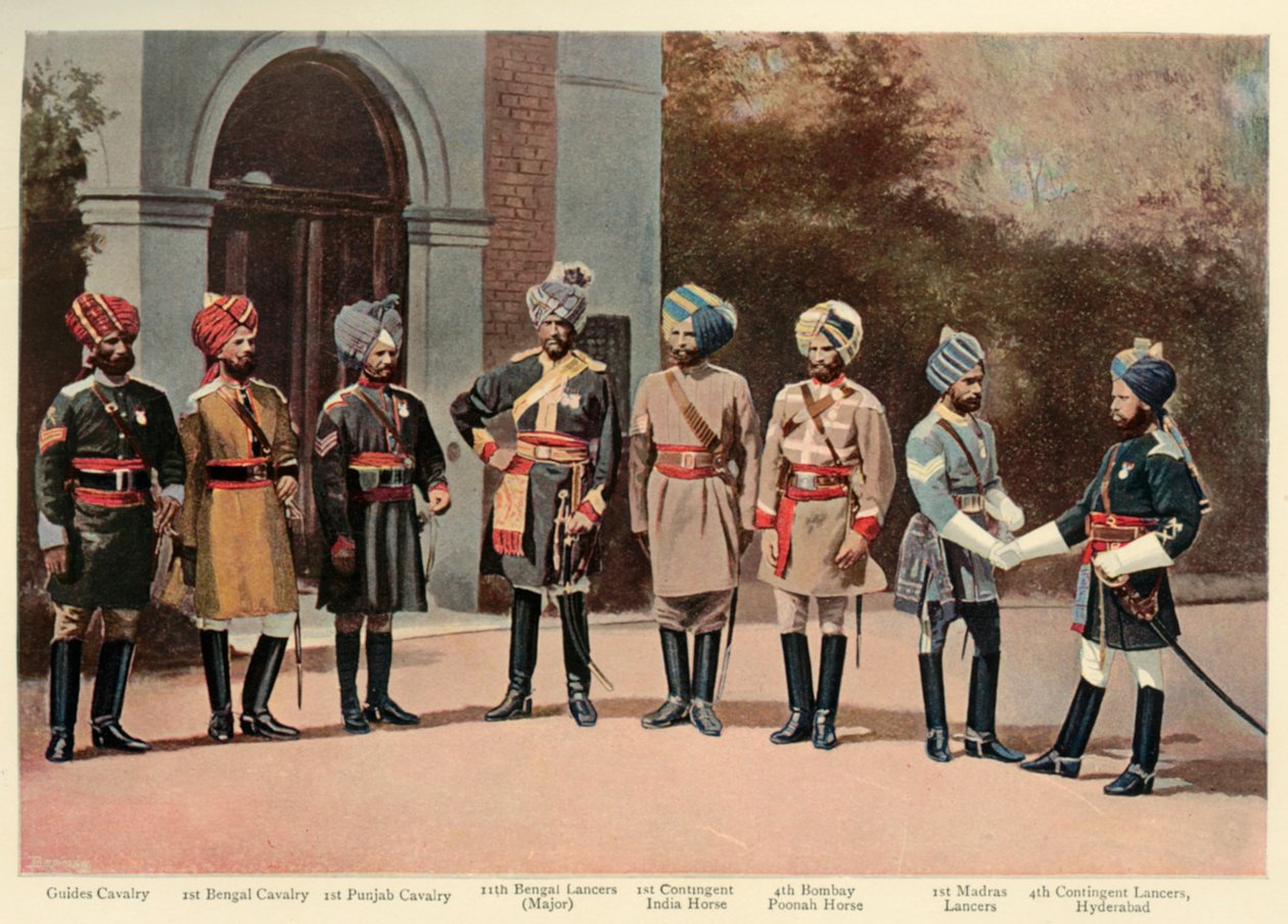 Intian ratsuväen tyypit, 1901. tekijältä Gregory and Co
