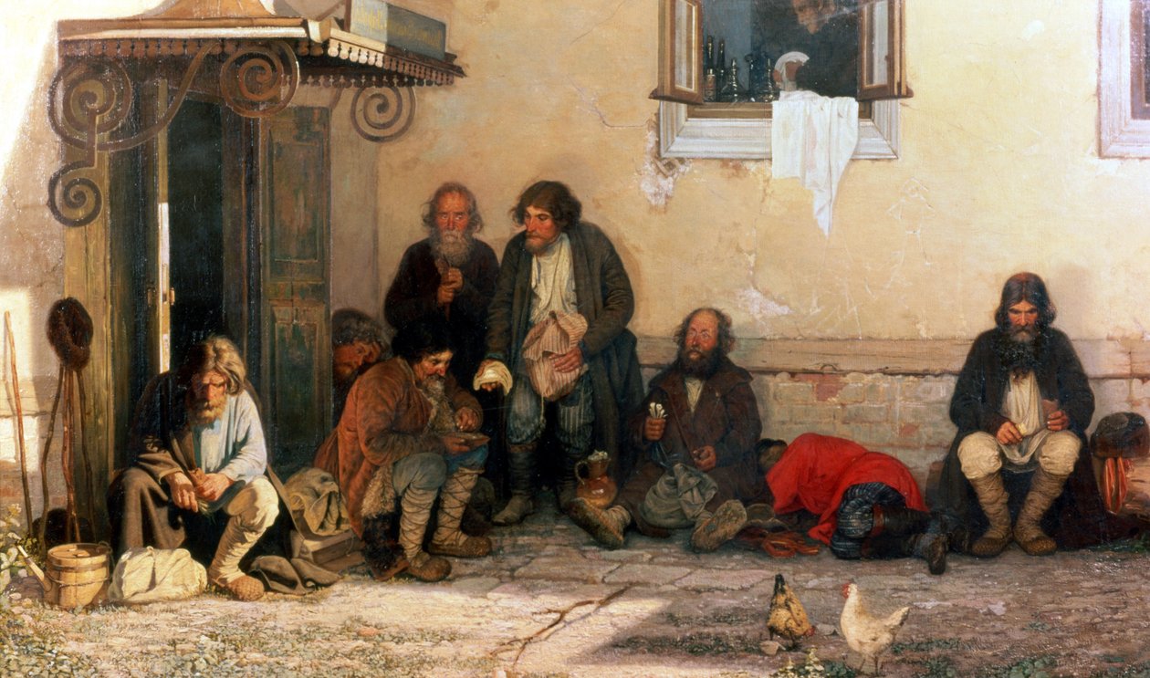 Illallinen Zemstvossa, 1872 tekijältä Grigori Grigorievich Mjasoedov