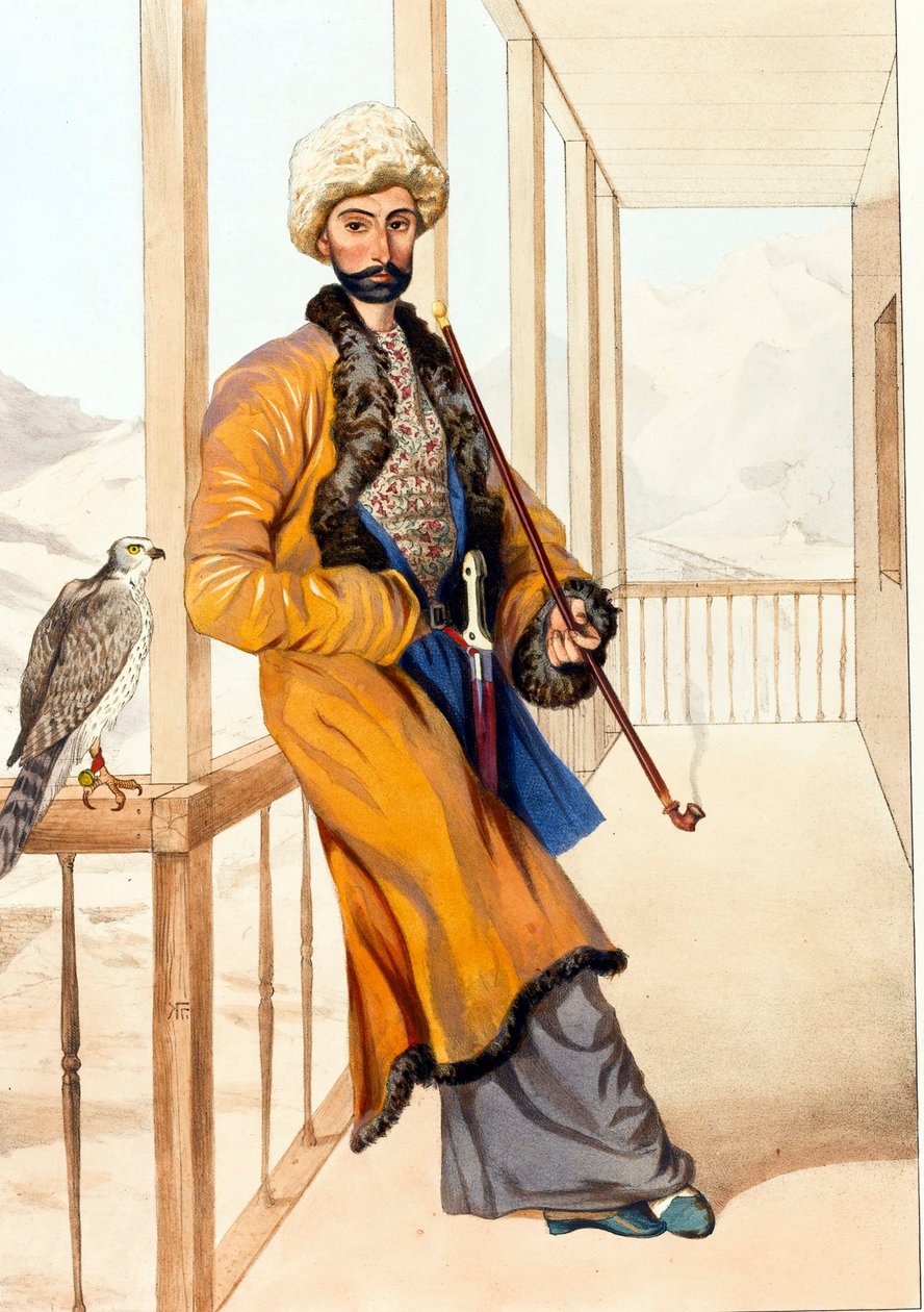 Kaukasialainen perinteinen mekko par Gagarin, Grigori Grigorievich (1810-1893) tekijältä Grigori Grigorevich Gagarin