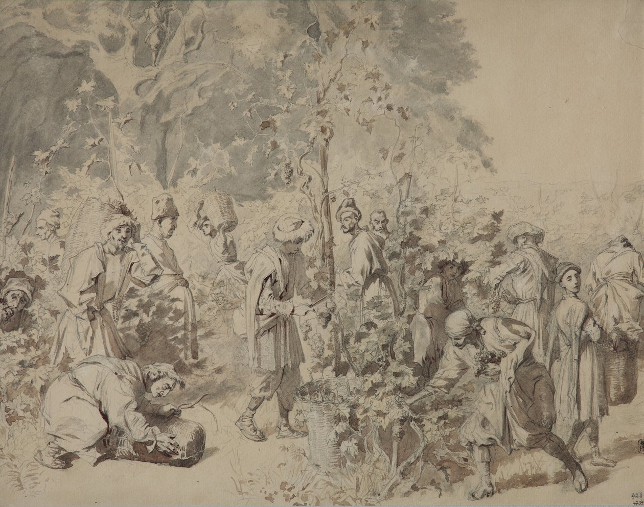 Rypäleiden sadonkorjuu, Vuosien 1840 ja 1847 välillä tekijältä Grigori Grigorevich Gagarin