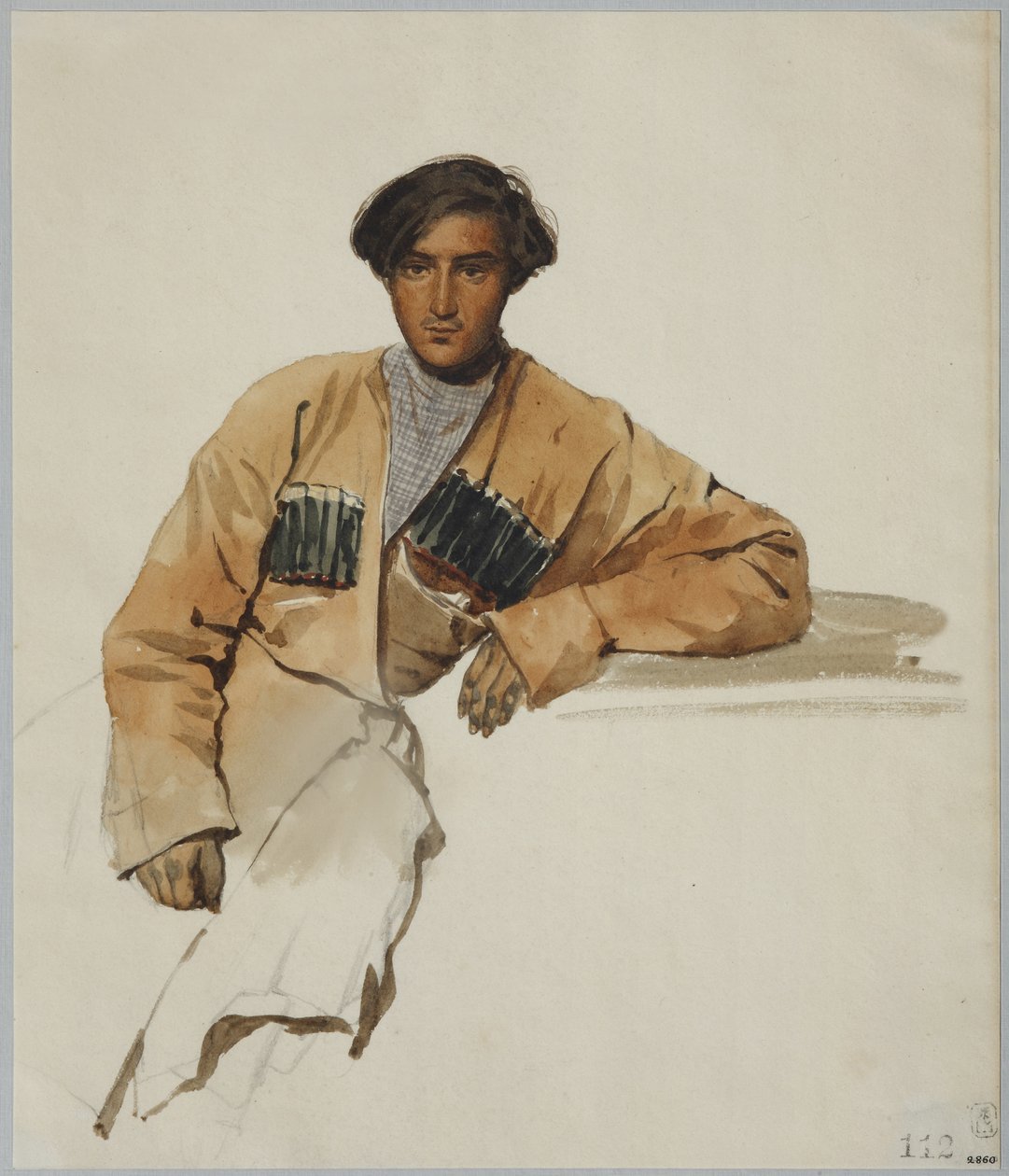 Muotokuva Christophor Dmitrievich Sanikidzesta, 1841 tekijältä Grigori Grigorevich Gagarin