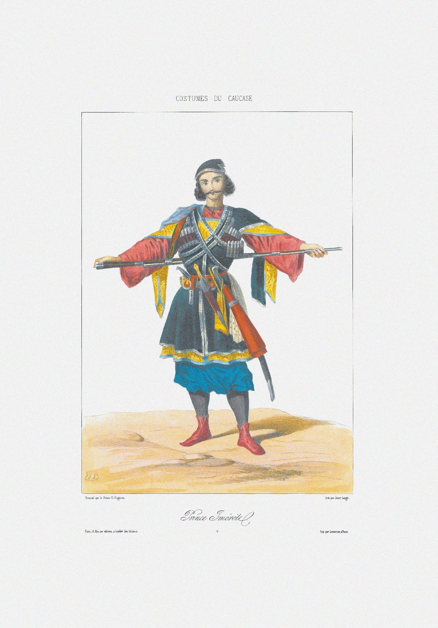 Imeretin prinssi alkaen: Kaukasuksen kohtaukset, maisemat, tavat ja puvut, 1840 tekijältä Grigori Grigorevich Gagarin