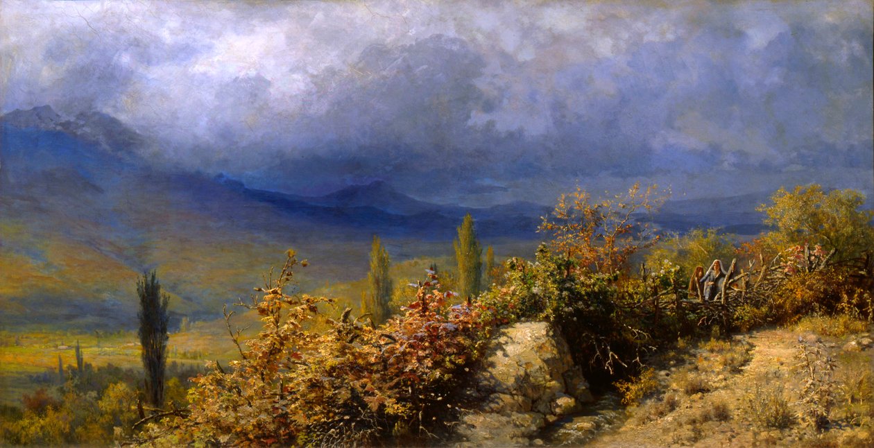 Syksyinen näkymä Krimille, 1884. tekijältä Grigori Grigorievich Mjasoedov