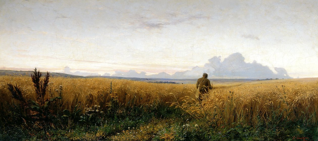 Kävelypolku ruispellolla, 1881 tekijältä Grigori Grigorievich Mjasoedov