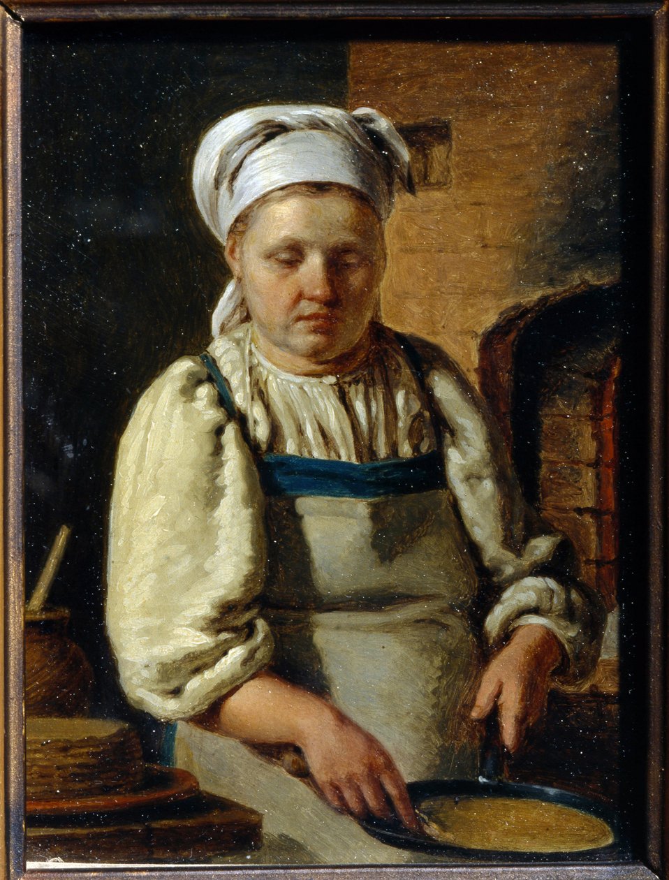 Kokki - Peinture Grigori Karpovich Mihailov (1814-1867) - 1835 - Öljy kankaalle - 21x15,8 - Valtion historian ja arkkitehtuurin ulkoilmamuseo Novgorodin Kreml, Novgorod tekijältä Grigori Karpovich Mikhaylov
