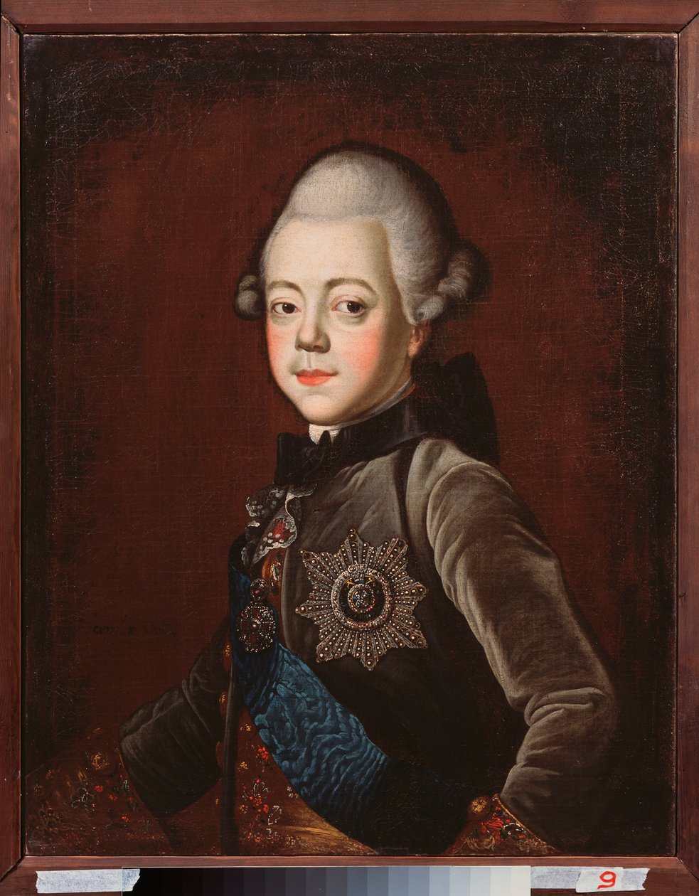 Suurruhtinas Pavel Petrovitšin (1754-1801) muotokuva lapsena (Venäjän tsaari Paavali I). Grigori Serdjukovin (1744-1785) maalaus öljy kankaalle tekijältä Grigori Serdyukov