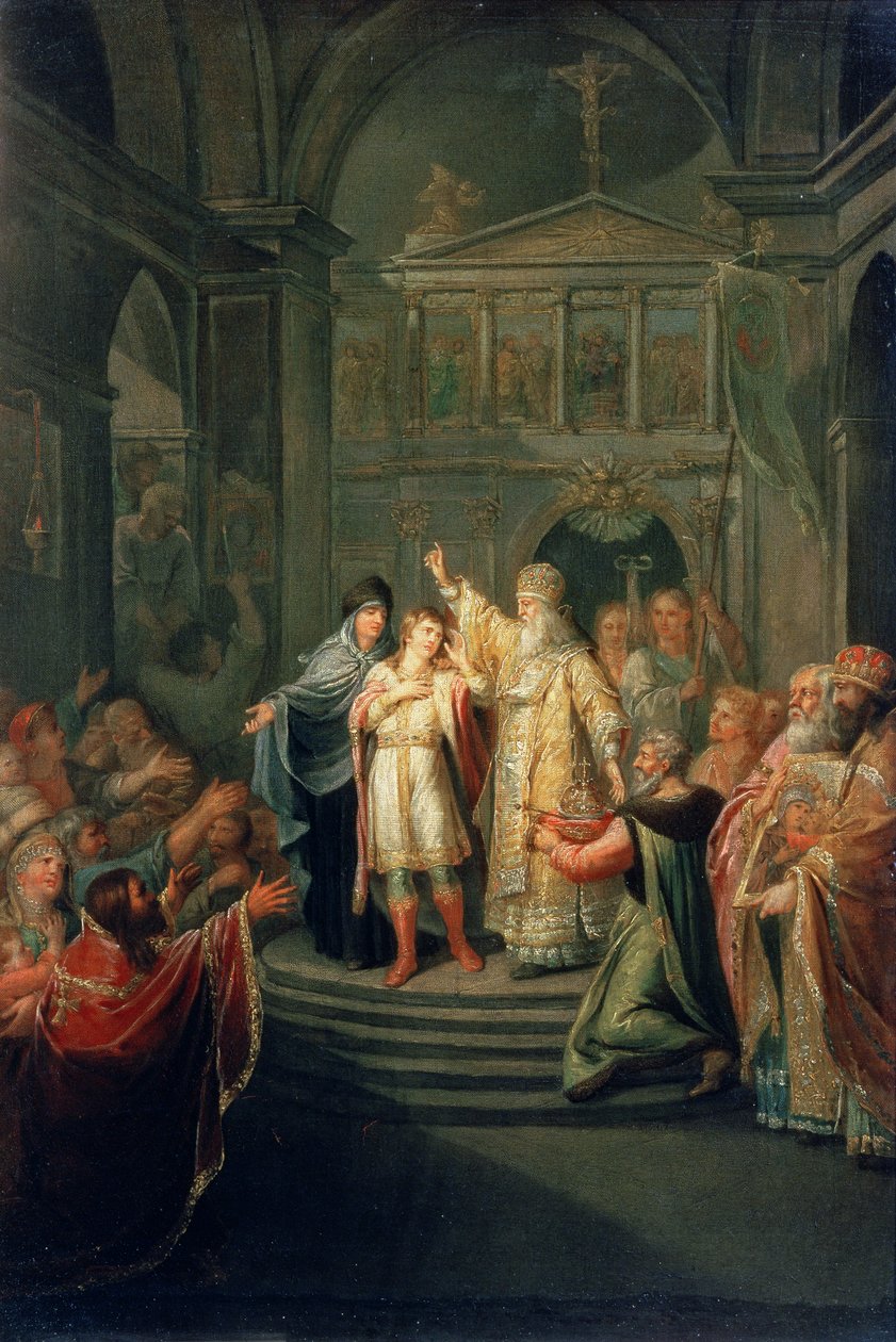 Tsaari Mikael Romanovin (1596-1676) vaalit 14. maaliskuuta 1613, 1798-1800 tekijältä Grigoriy Ivanovich Ugryumov