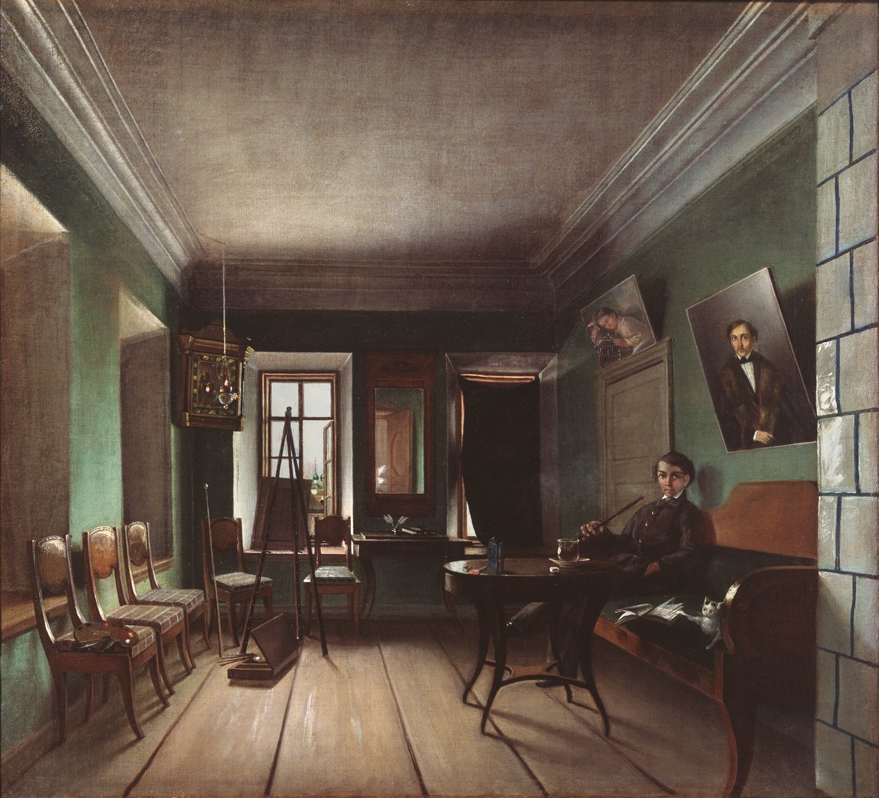 Bykovsin talon sisustus, 1850-luku tekijältä Grigory Vasilievich Yurov