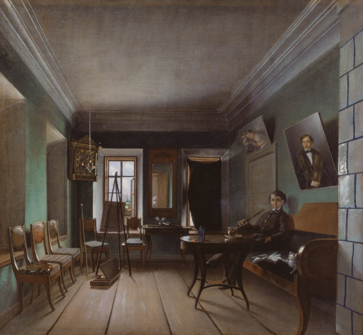 Bykovsin talon sisustus, 1850-luku tekijältä Grigory Vasilievich Yurov