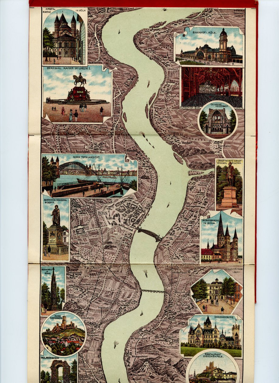 Uusin Reinin panoraama mainzista 01 tekijältä Grossh. S. Hofbuchbinderei u. Albumfabrik Eisenach Photo.Lithogr. v. Wilh.Schülz