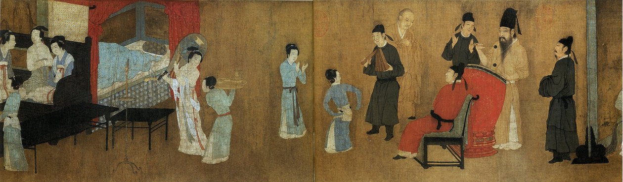 Han ξinin yöjuhlat (yksityiskohta) par GU hong tekijältä Gu Hongzhong (after)