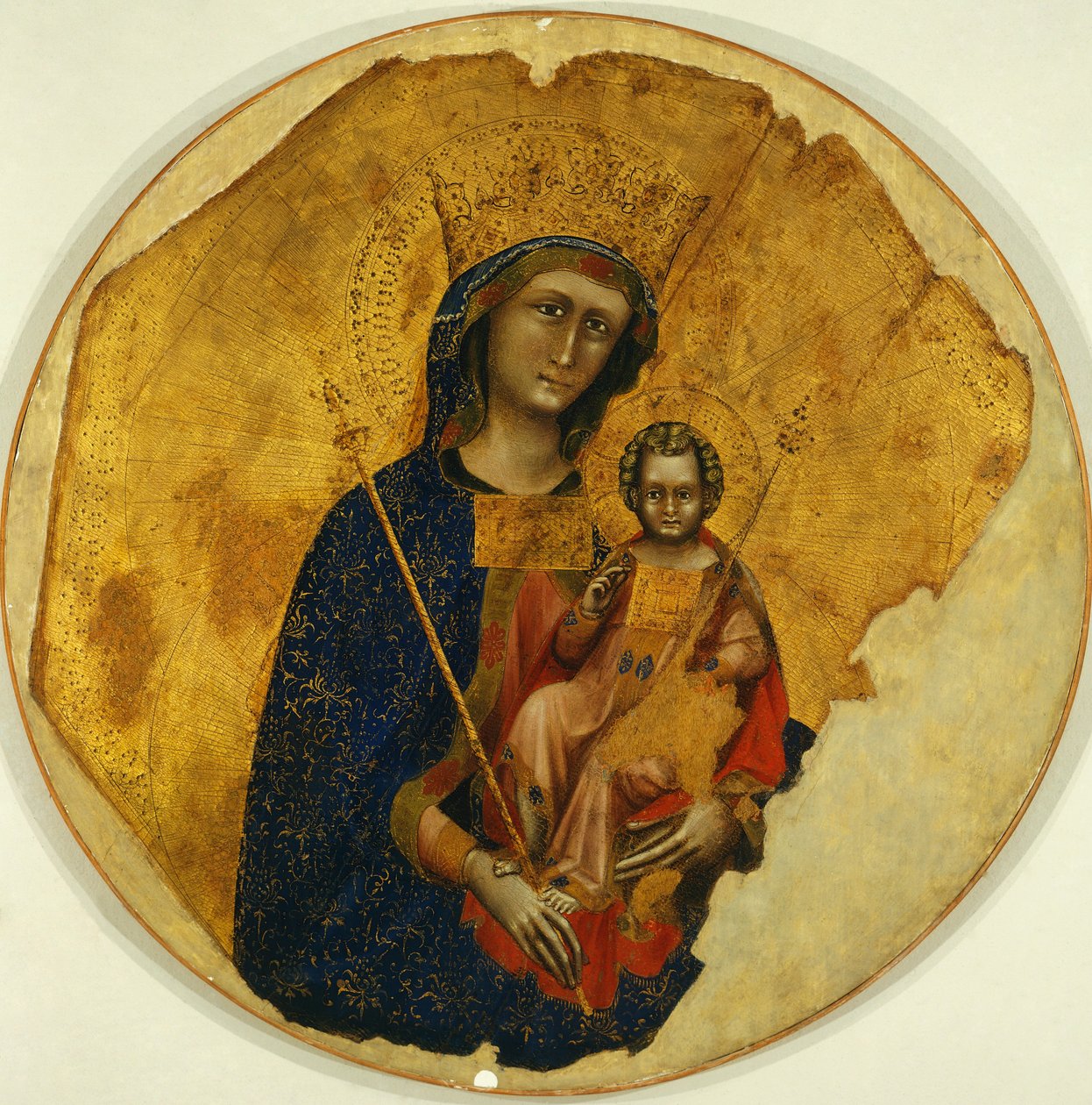 Madonna lapsen kanssa, kirjoittanut Ridolfo Guariento tai Guariento di Arpo (toimii 1338-1370) tekijältä Guariento di Arpo