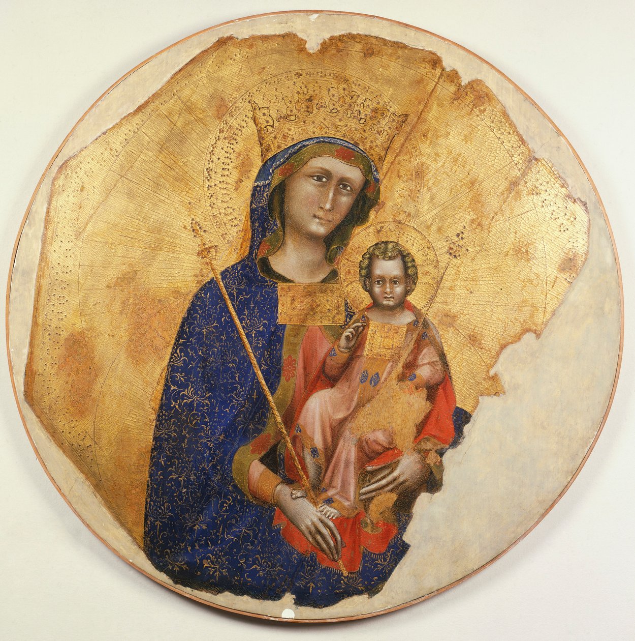 Madonna lapsen kanssa, kirjoittanut Ridolfo Guariento tai Guariento di Arpo (toimii 1338-1370) tekijältä Guariento di Arpo
