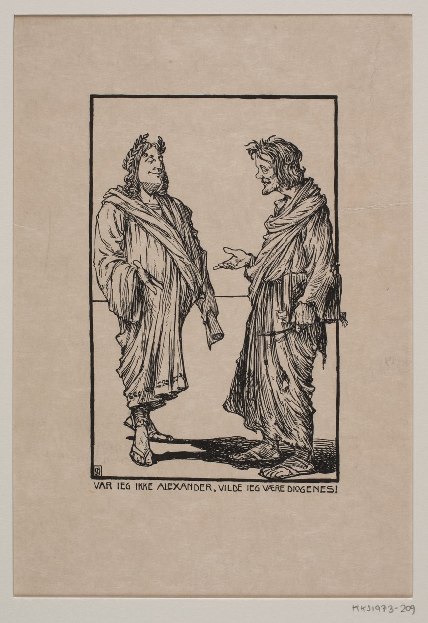 Aleksanteri ja Diogenes tekijältä Gudmund Hentze