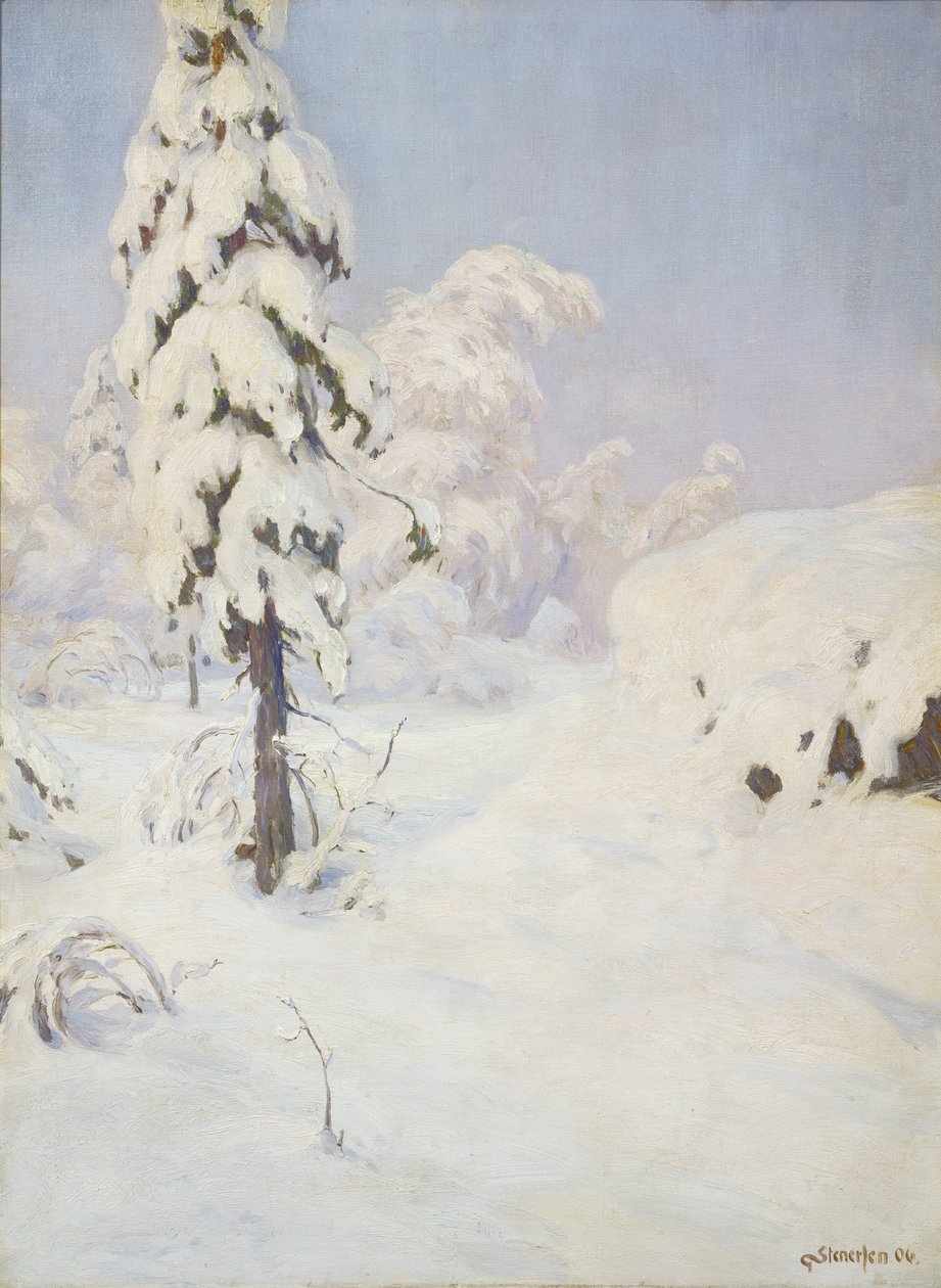 Talvi metsässä tekijältä Gudmund Stenersen