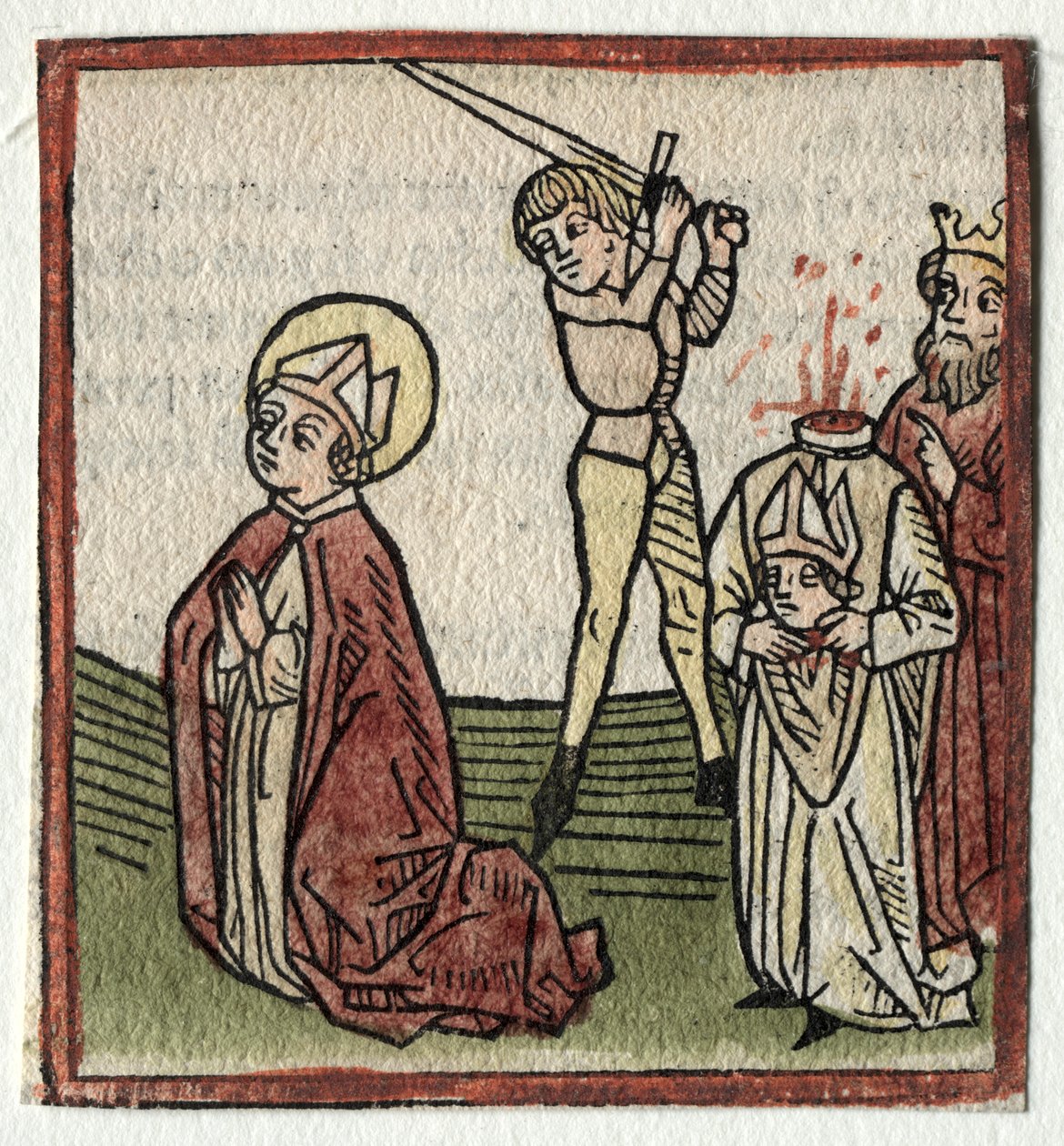 Sts. Theonestus ja Albanus eli Pyhä Johannes Kastaja. Pancrace. tekijältä Günther Zainer