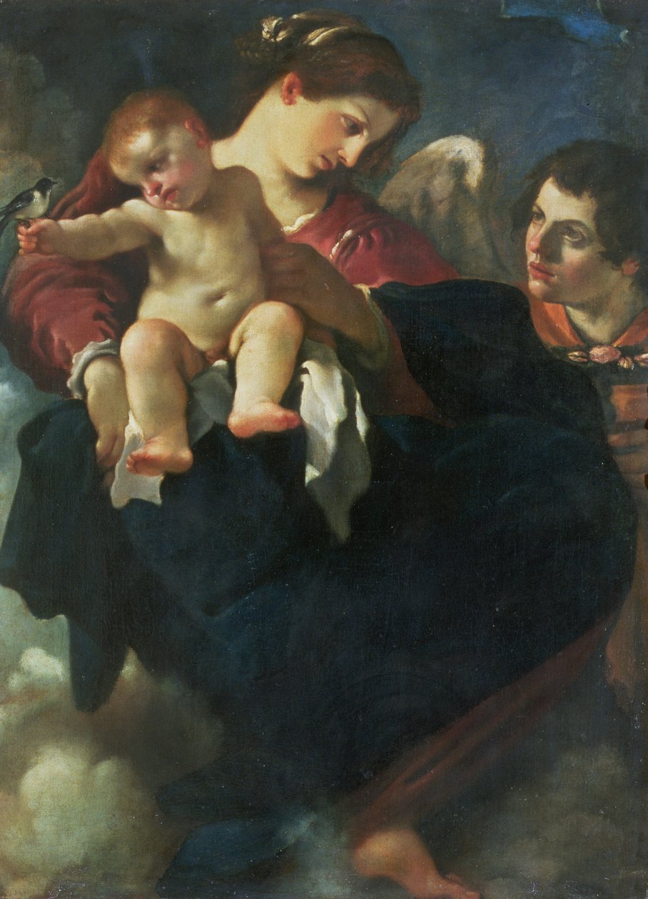 Madonna ja lapsi pääskysen kanssa (Madonna della Rondinella) tekijältä Giovanni Francesco Barbieri