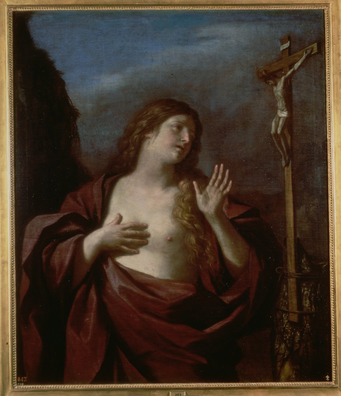 Maria Magdaleena katumuksessa tekijältä Giovanni Francesco Barbieri