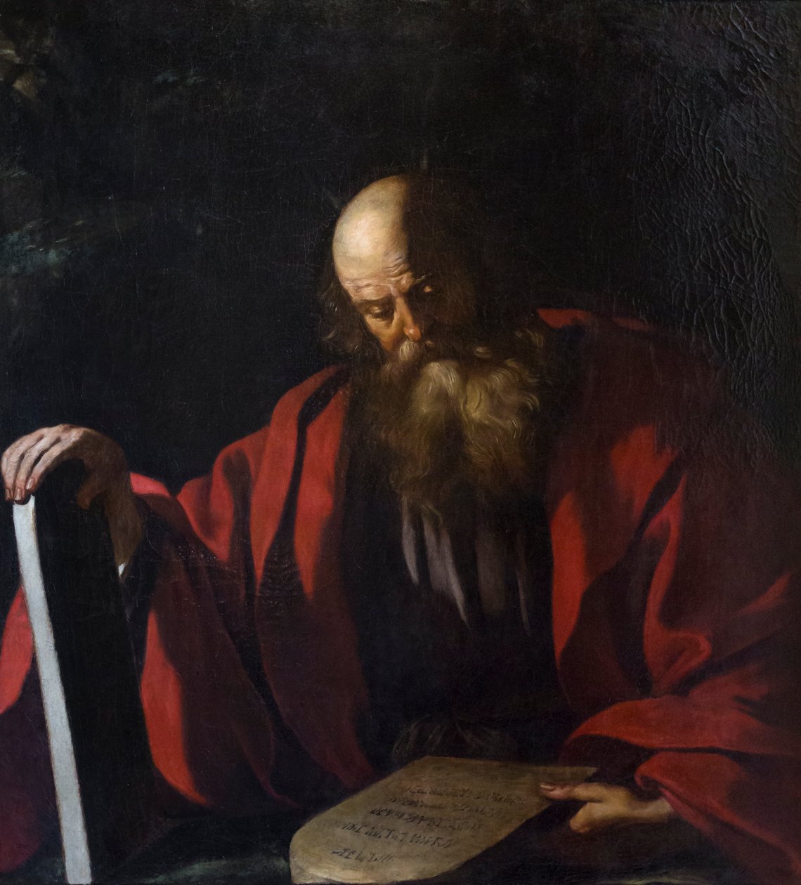 Mooses lain taulukoiden kanssa tekijältä Guercino (1591 1666)