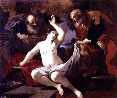 Susanna ja vanhimmat tekijältä Guercino