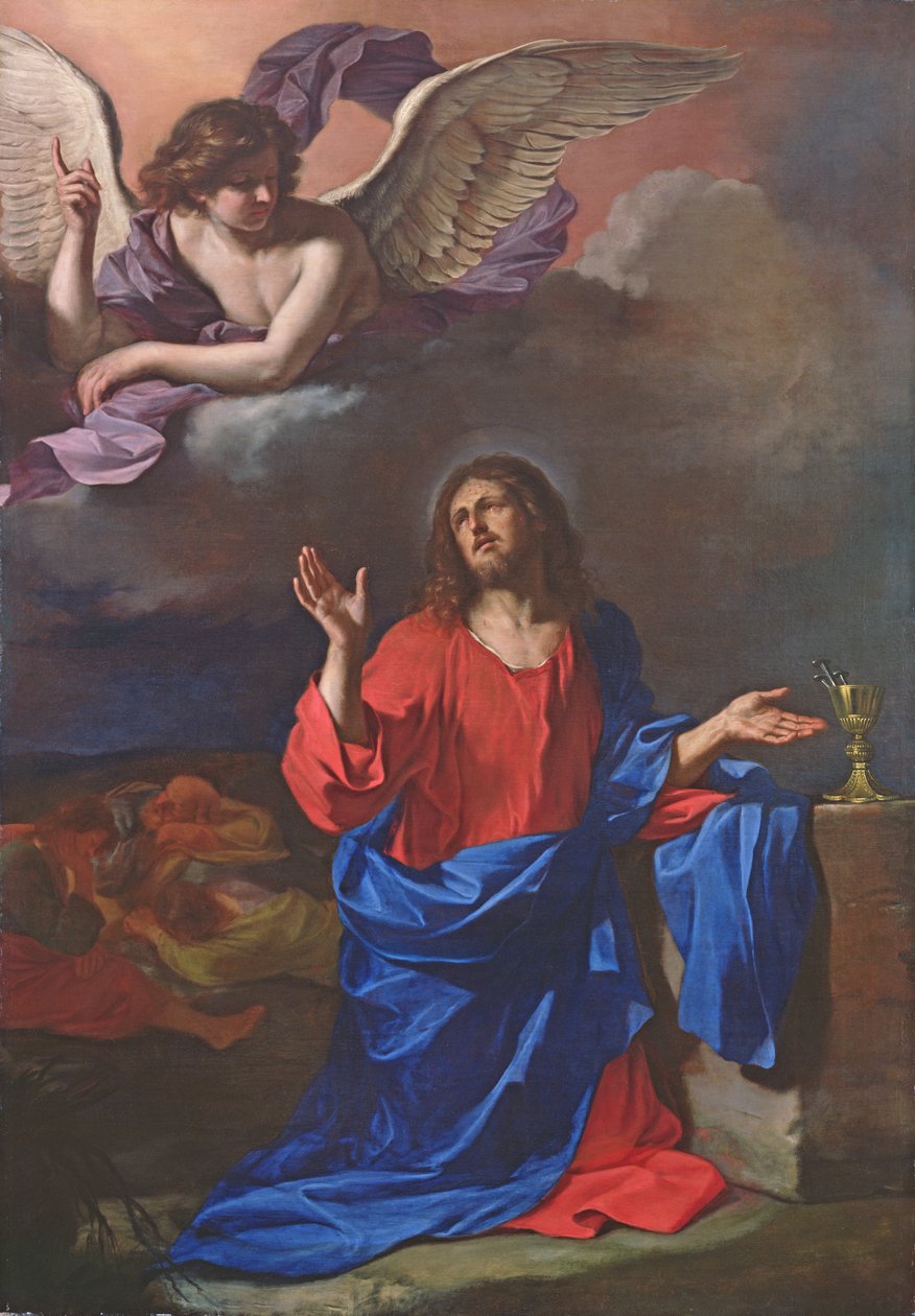 Puutarhan tuska (öljy kankaalle) tekijältä Guercino (1591 1666)