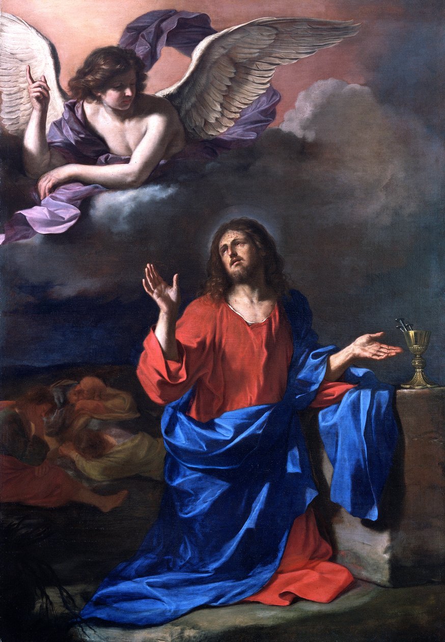 Agonia puutarhassa tekijältä Guercino (1591-1666)