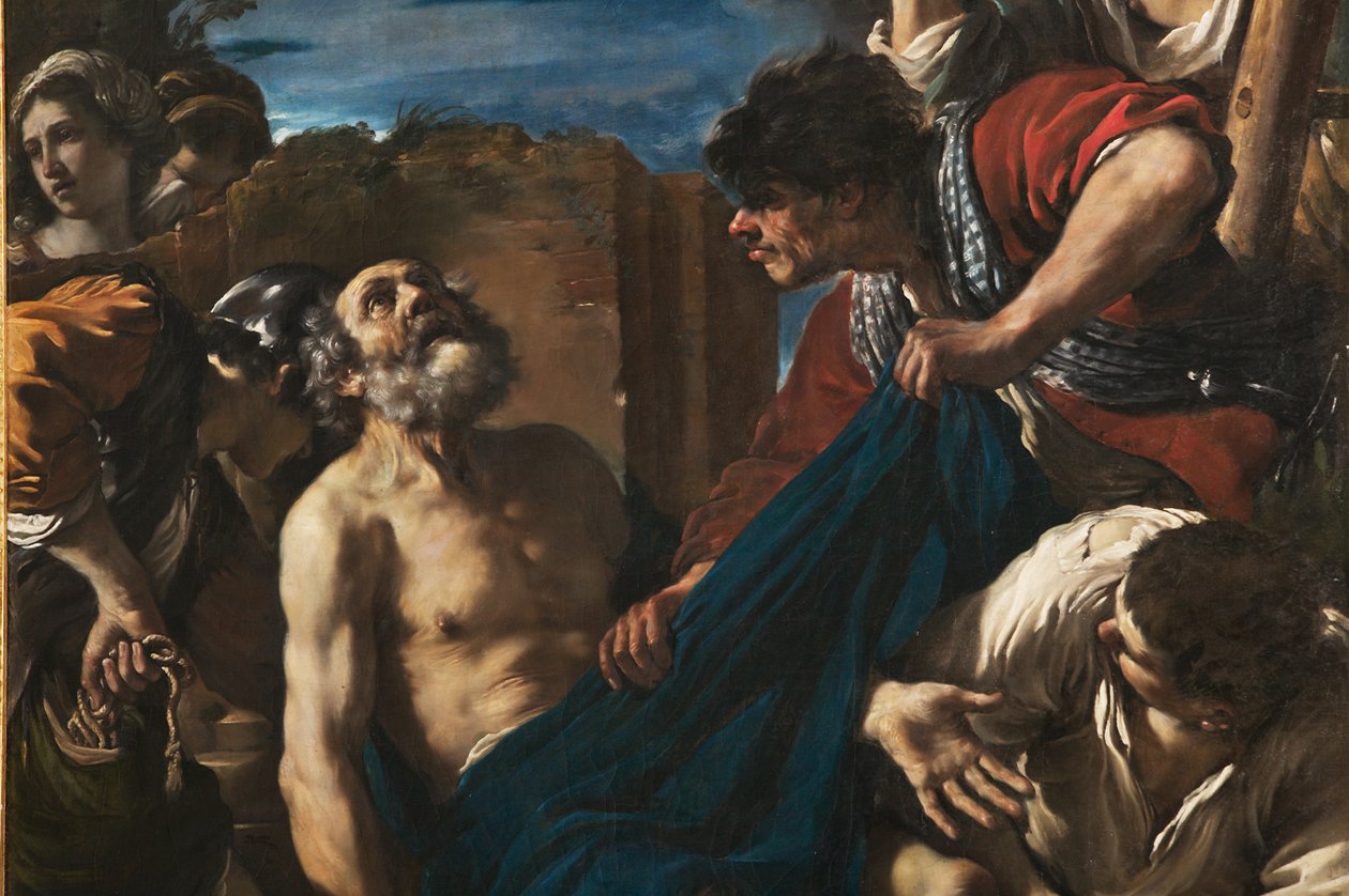 Pyhän Pietarin marttyyrikuolema, yksityiskohta numerosta 2384646 tekijältä Guercino (1591 1666)