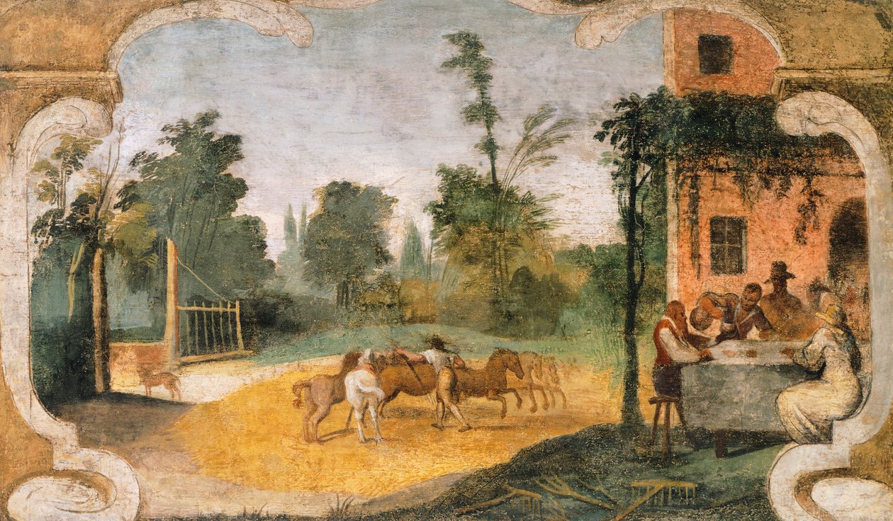 Puinti, Giovanni Francesco Barbieri, joka tunnetaan nimellä Guercino (1591-1666). tekijältä Guercino