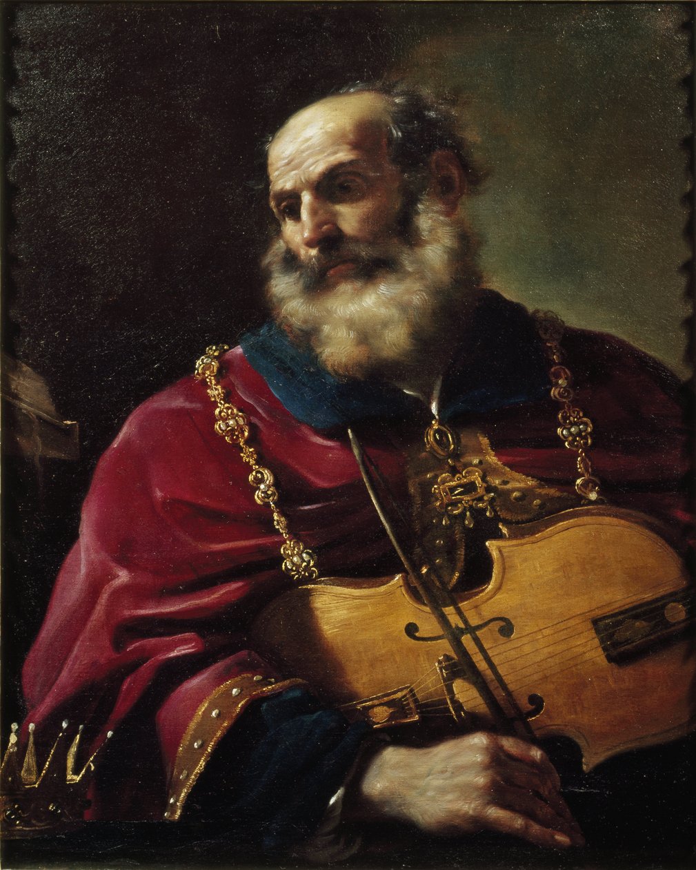 Kuningas Daavid (öljy kankaalle tekijältä Guercino