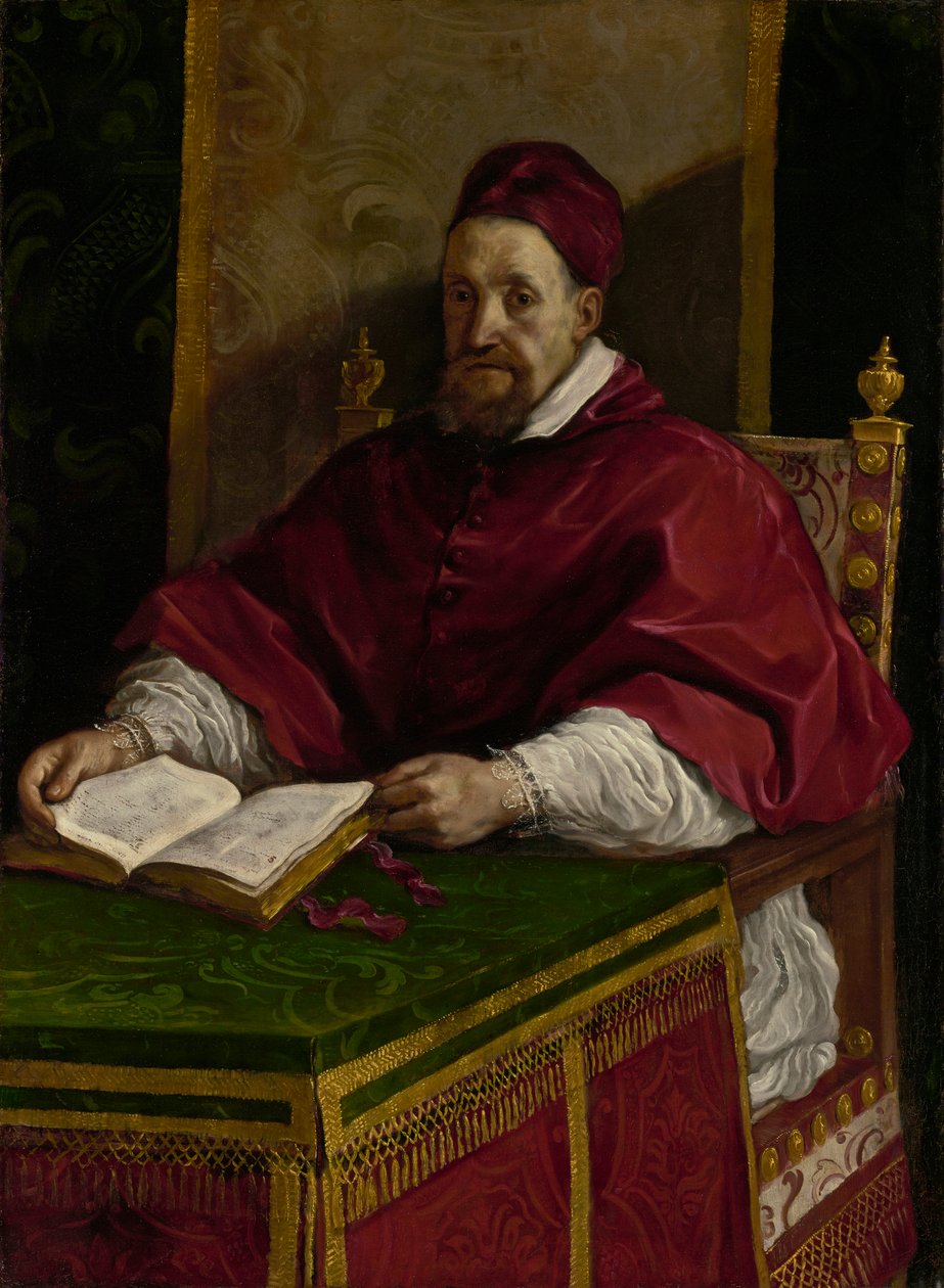 Paavi Gregorius XV, n. 1622-23 (öljy kankaalle) tekijältä Guercino