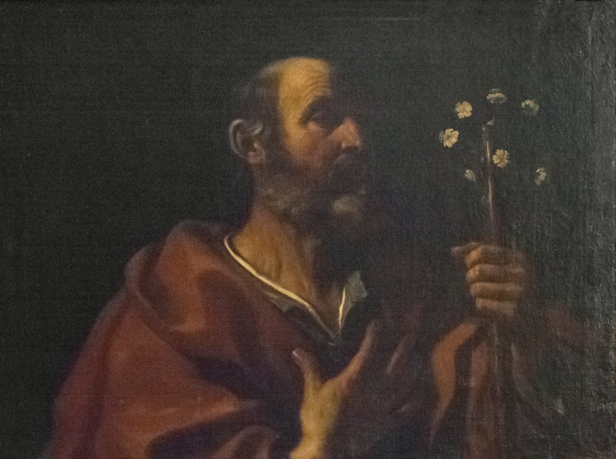 Pyhä Joosef tekijältä Guercino (1591 1666)
